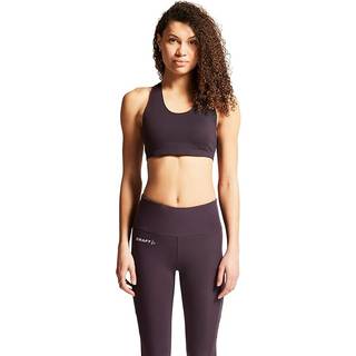 Craft Women's Collective Padded Sports Bra Sports-bh Damer størrelse XS farve grå/lilla