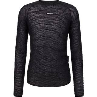 Santini Alpha Long-Sleeve Baselayer Cykelundertrøje størrelse M farve sort