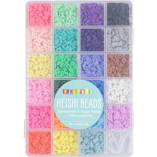 Heishi-perler i opbevaringsæske, 3.500 stk