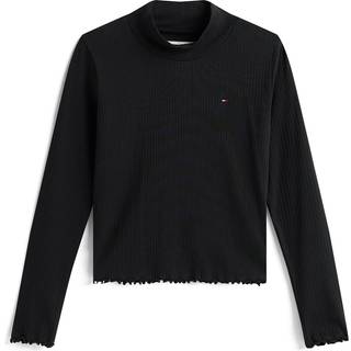 Ribbed Extra Slim Mock Neck Top