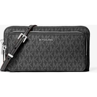 MK Jet Set Large Signature Logo Continental Crossbody Bag - Black - Michael Kors - ONE SIZE