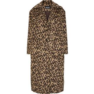Pcjili Leopard Lang  Frakke