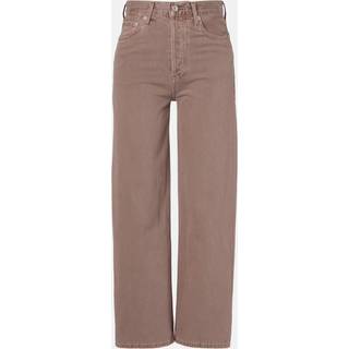 Agolde Ren high-rise wide-leg jeans - brown - XS-S