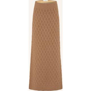 Max Mara Po knitted camel hair maxi skirt - beige - XS