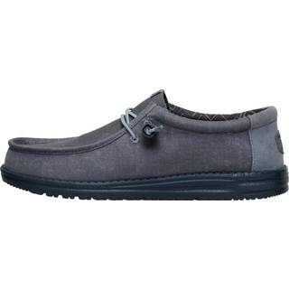 HeyDude Wally Stretch Canvas Block Sneaker Herrer størrelse 44 farve blå