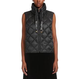 Max Mara Tregic quilted zip-up vest - black - S-M