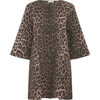 B.YOUNG DAME KJOLE BYKENNA - Denim Leopard Mix - 38