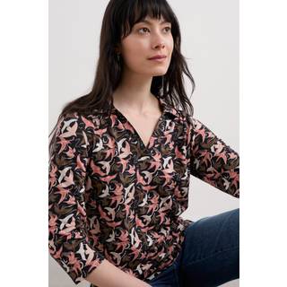 Seasalt Cornwall Seasalt Cornwall Black Wavecrest Shirt in Cotton Jersey - EU 52 (UK 24)