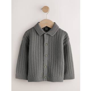 Next Strikket poloshirt med teksturerede knapper (3måneder -7år) - 104110cm