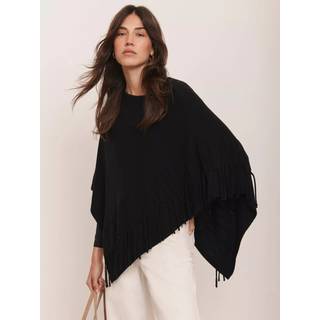 Mint Velvet Mintfarvet fløjls- og bomuldsblanding med frynser i strik