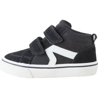 Next Black Suede Touch Fastening High Top Trainers