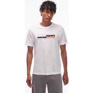 Colour Block Craphic T-shirt, White, XL