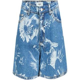 Printet Denimshorts