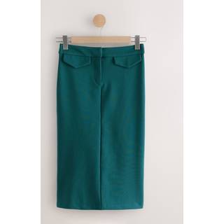 Next Teal Blue Ponte Pencil Skirt - 52