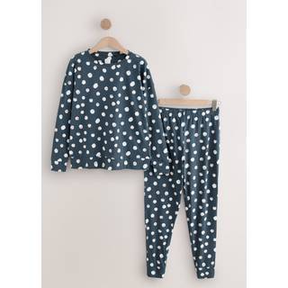 Next Navy Spot Long Sleeve Pyjamas