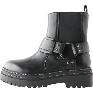 Next Læder Chunky Støvler med sele