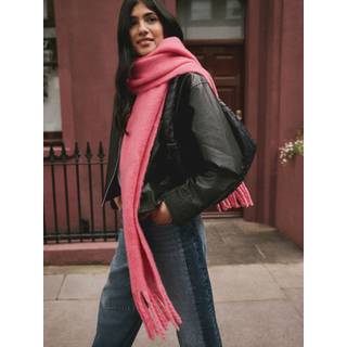 Next Raspberry Pink Heavyweight Brushed Blanket Scarf