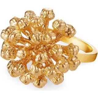 Flora Danica Dildblomst Statement ring i guldbelagt sølv - Str. 56