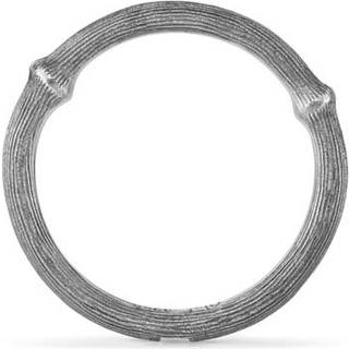 OLE LYNGGAARD COPENHAGEN Nature sort sølv ring, nr. 2 - Str. 50