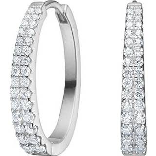 Joanli Nor RUNANOR creoler i sterlingsølv med zirkonia - 19 mm