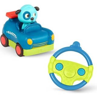 B. legetj - Fjernbetjeningsbil til smbrn Brn - Fjernbetjening med 2 store knapper - Hurtigt RC-kretj med sjove lyde - 2+ r - Ridning Racer