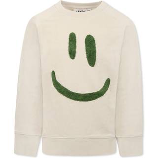 Molo Mike Sweatshirt White Noise 104cm  Hvid  104 cm  Unisex