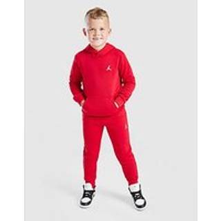 Jordan Brooklyn Essential Hooded Tracksuit Children, Rød - 2-3Y