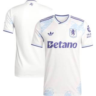 Aston Villa FC 25/26 autentisk tredjetrøje - Off White / Energy Ink - M
