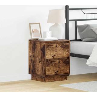 Natskab 2 pcs Røget eg 39 x 34,5 x 50 cm Konstrueret træ