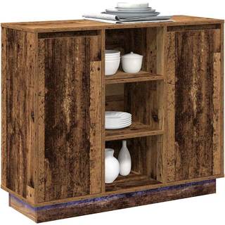 Sideboard med hylde Gammelt træ 90 x 32 x 75 cm Konstrueret træ