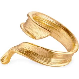 Flora Danica Græs Statement ring i guldbelagt sølv - Str. 52