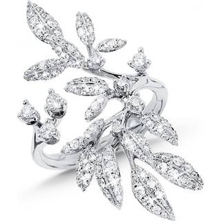 OLE LYNGGAARD COPENHAGEN ring stor Winter Frost i hvidguld med 121 brill. i alt 1,05 ct. - Str. 57