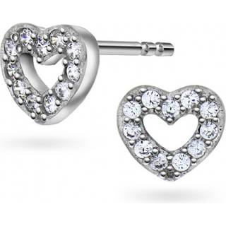 Pia&Per Heart Øreringe Sølv 68657-01 - Pige - 925 Sterling Silver