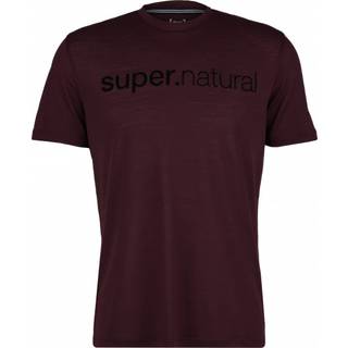 super.natural 3D Signature Tee Merino-shirt Herrer størrelse M farve brun