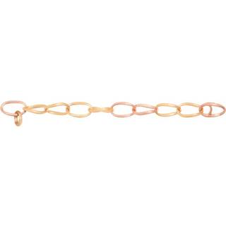 OLE LYNGGAARD COPENHAGEN OL love Bracelet heavy satinized 18 carat - 6 links YG and 3 links RG +  charm (oval link RG and round ring YG) 18 cm