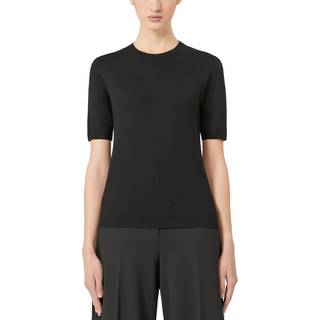 Max Mara Gerico virgin wool top - black - S
