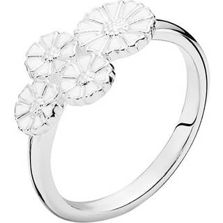 Lund Copenhagen sølv marguerit ring med fire blomster - Str. 60