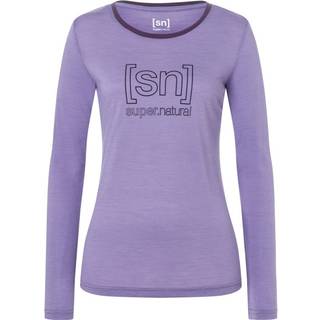 super.natural Women's The Essential Logo L/S Longsleeve Damer størrelse M farve lilla