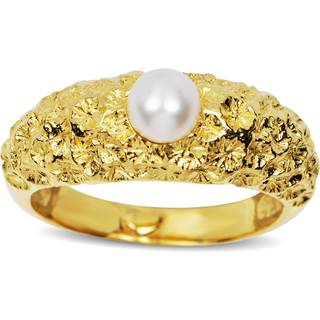 Blossom Copenhagen Sey Pearl ring i forgyldt med ferskvandsperle - Str. 58