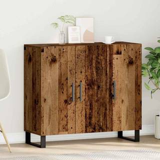 Sideboard Gammelt Træ 90 X 34 X 80 Cm Konstrueret Træ