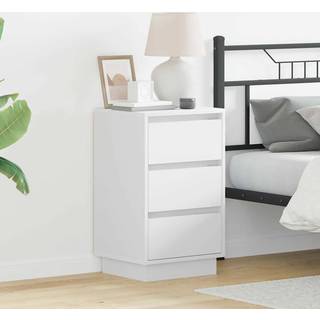 Natskab med skuffe med Hvid 39 x 34.5 x 65 cm Konstrueret træ