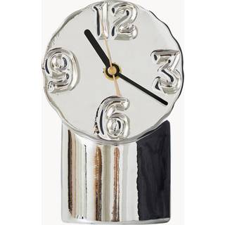 HKliving Retro keramik ur 17,5 cm Chrome