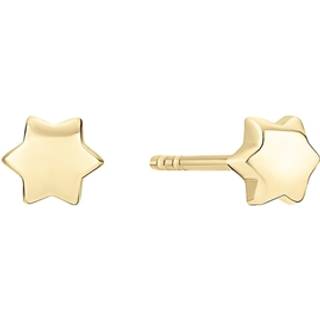 Lund Copenhagen stjerne ørestikker i 14kt guld