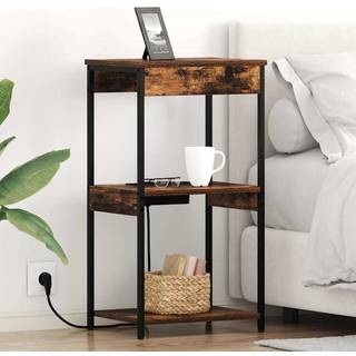 Natskab med Lade Station med hylde Røget eg Konstrueret træ