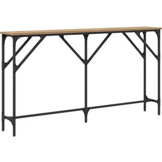 Konsolbord artisan eg 140 x 23 x 75 cm Laminat træ og metal