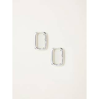 Fat Face FatFace Silver Sterling Silver Oval Hoop Earrings