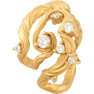 House of Vincent AURUM ROOTS Ring Forgyldt Sølv VJ251-URG-52 - Dame - 925 Sterling Sølv