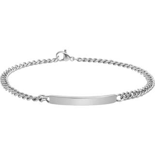 SON OF NOA - Armbånd stål med plade 3,5mm 21 cm