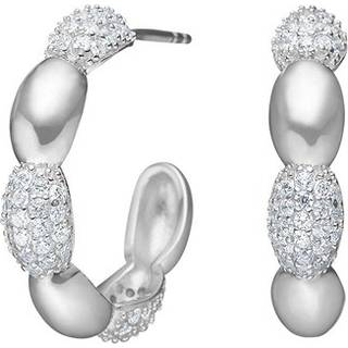 Joanli Nor REBECCANOR creoler i sølv m. zirkonia