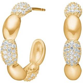 Joanli Nor REBECCANOR creoler i forgyldt sølv m. zirkonia